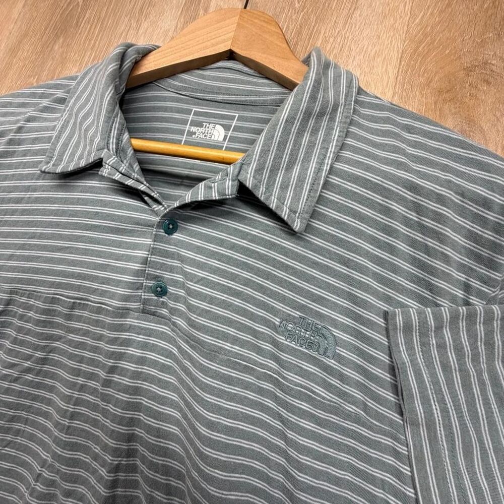 The-north-face Men's Grey and Green Polo-shirts
